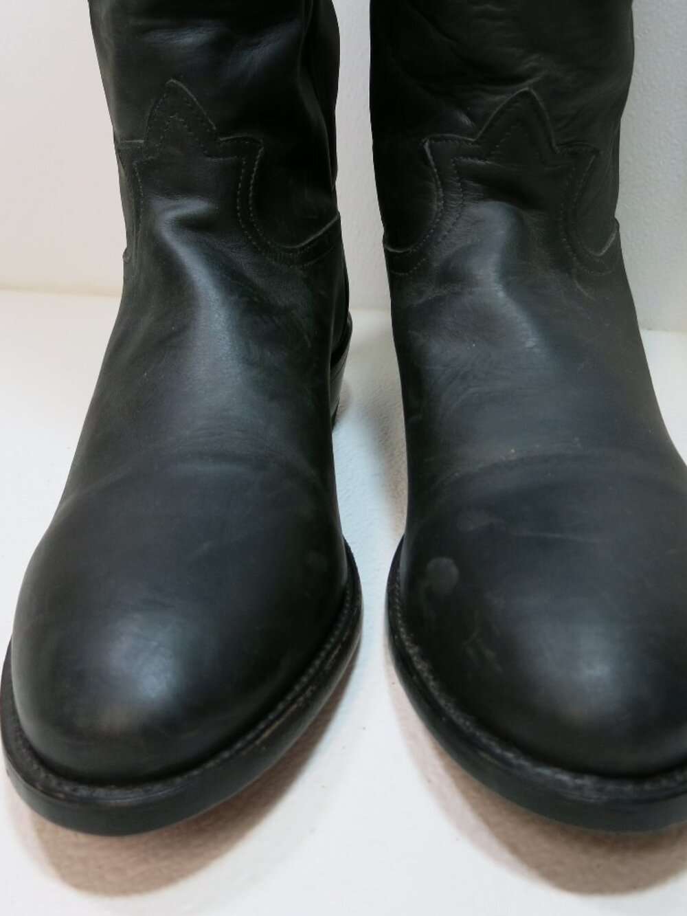 TONY LAMA Shooter’s Boots 18" Tall Boot Leather Men's Leather Footwear 11.5 D - Picture 6 of 9